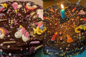 Geburtstagskuchen für meine Nichte und meinen Neffen